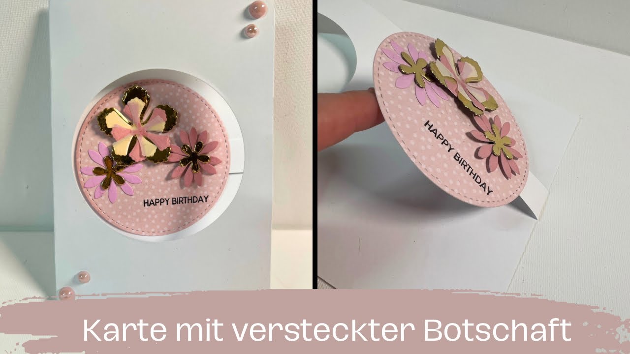 Karte mit versteckter Botschaft 😍