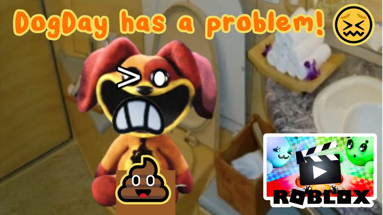 DogDay Has a Stomach Problem! 💩😖 Funny Roblox My Movie
