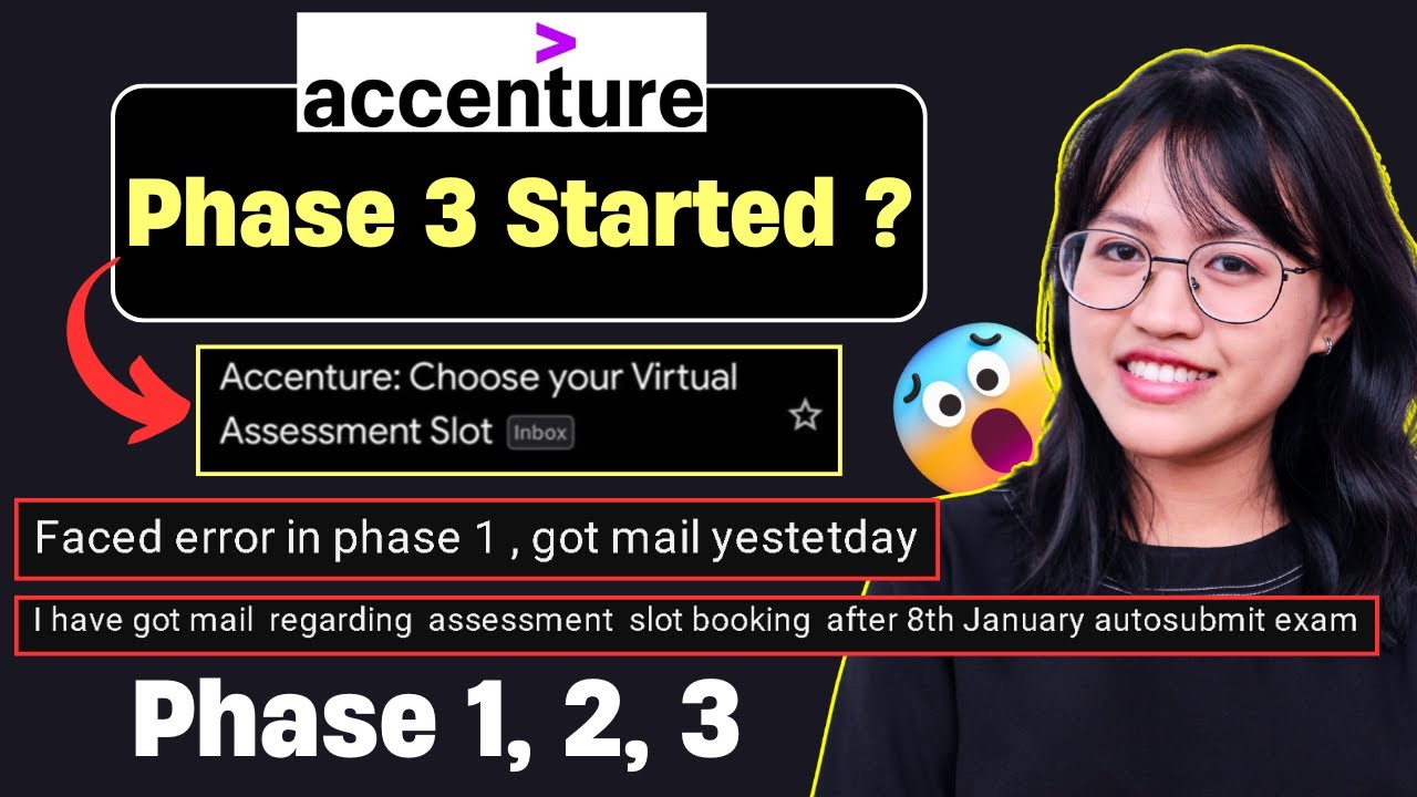 😱Accenture ASE Next Exam (3 Phase?) | Rejection Mails | After Error Again Getting Slot Mail ?