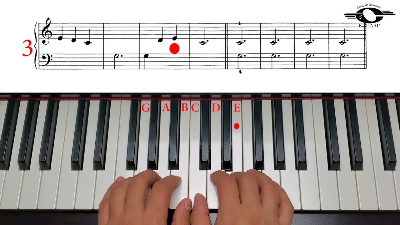 The Chimes, Slow version, John Thompson`s easiest piano course, Book 1