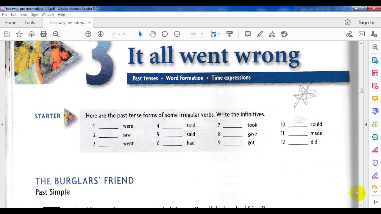 Headway plus/pre intermediate unit 3 video