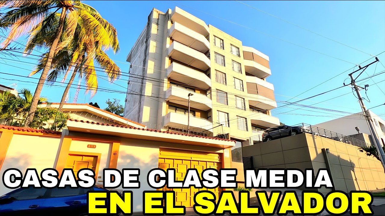 ASI SON LAS CASAS DE CLASE MEDIA EN EL SALVADOR. 