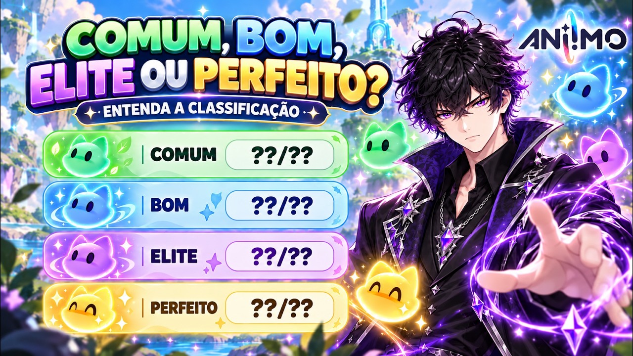 COMO FUNCIONA O POTENCIAL COMUM, ELITE E PERFEITO!| Aniimo