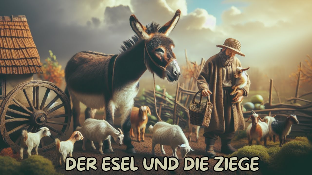 &Auml;sops Fabeln &bull; DER ESEL UND DIE ZIEGE