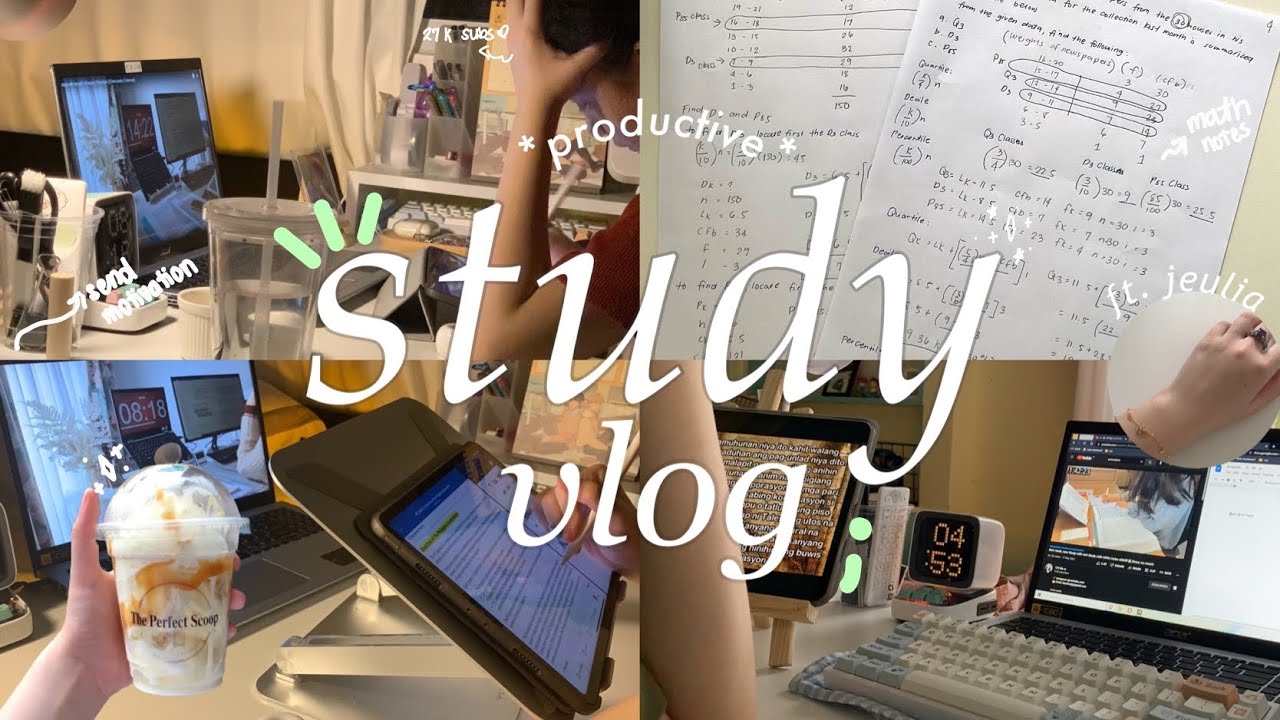 productive study vlog — 📚 cooking, finding motivation, fighting the last weeks of jhs ft. jeulia 💎