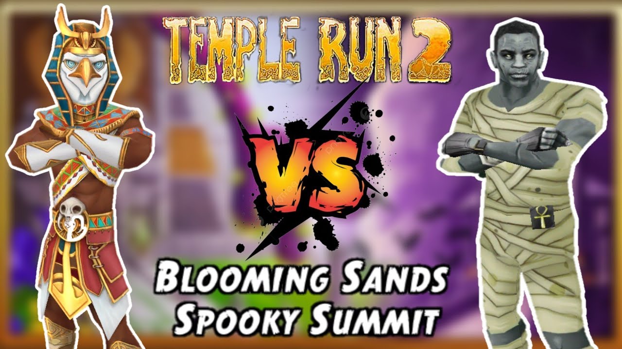 Imhotep VS Barry Bones Mummy  Spooky Summit VS Blooming Sands Temple Run 2
