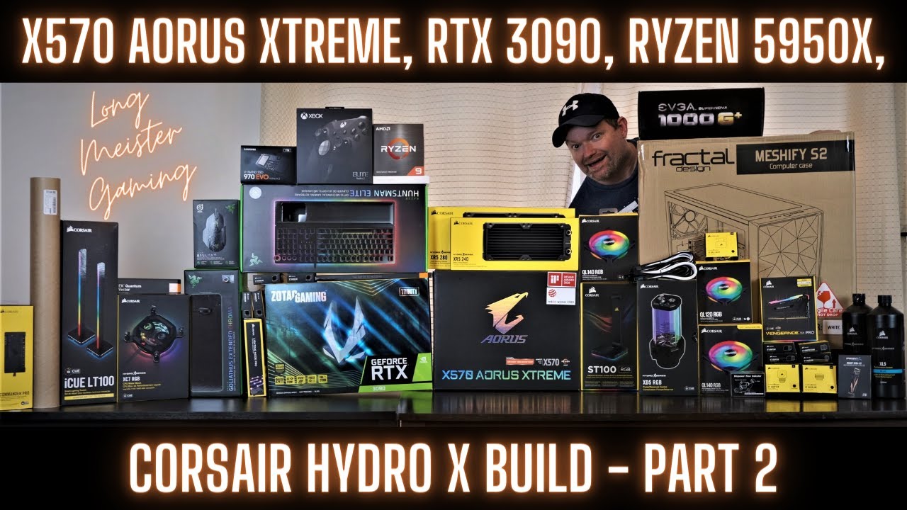 X570 Aorus Xtreme, RTX 3090, Ryzen 5950x, Corsair Hydro X Build - Part 2