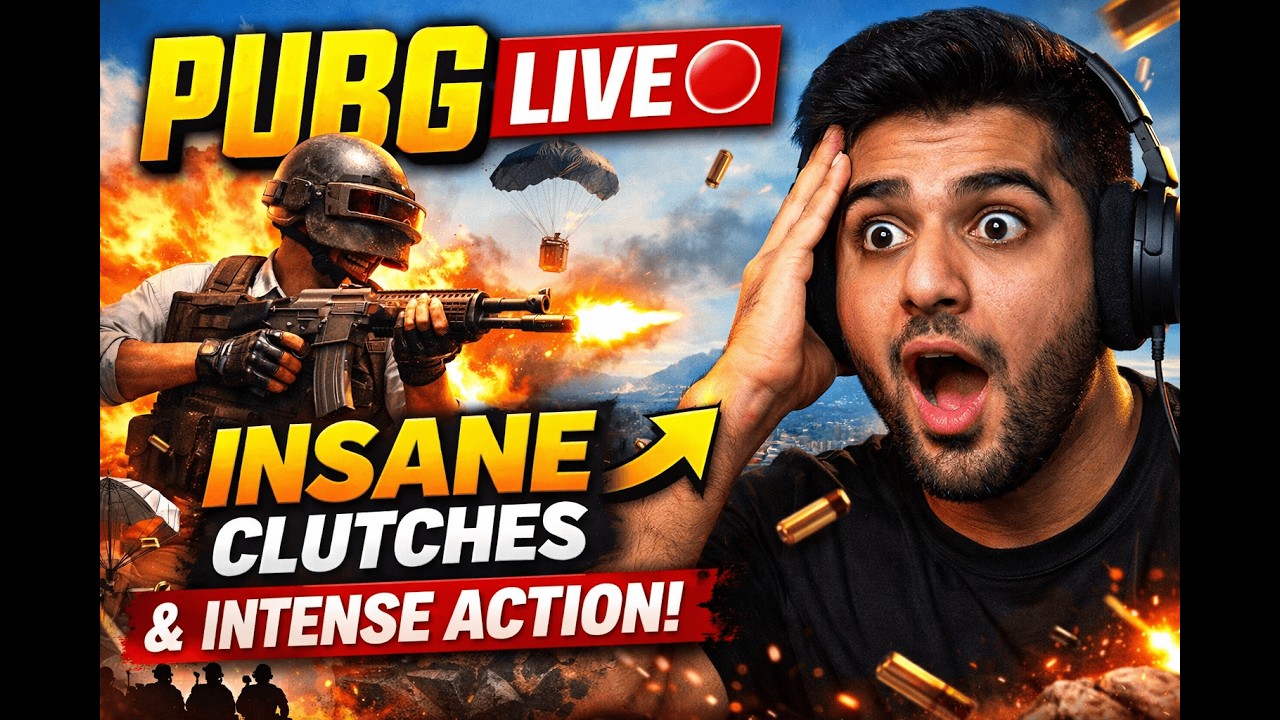 PUBG LIVE 🔴 | Insane Clutches & Intense Matches | Join the Squad
