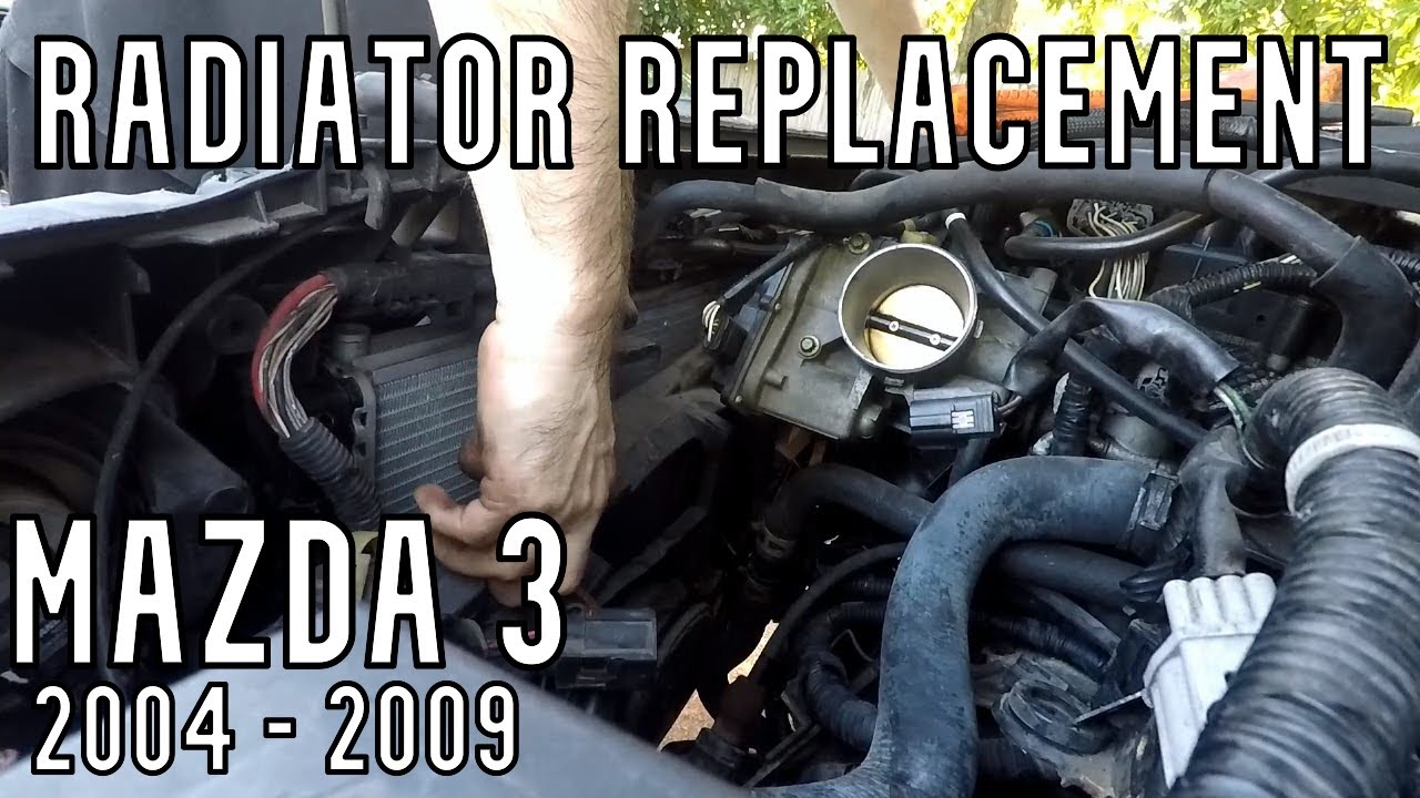 Замена радиатора Mazda 3 2.3L