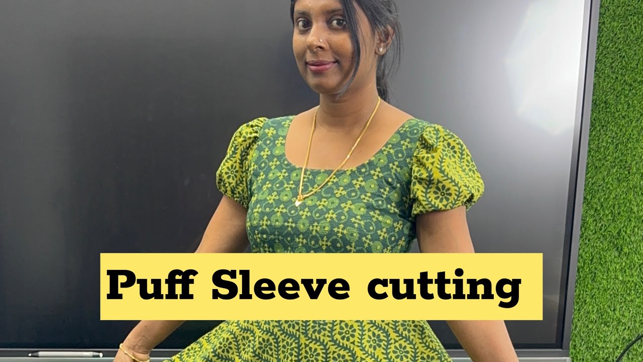 Puff sleeve cutting easy method