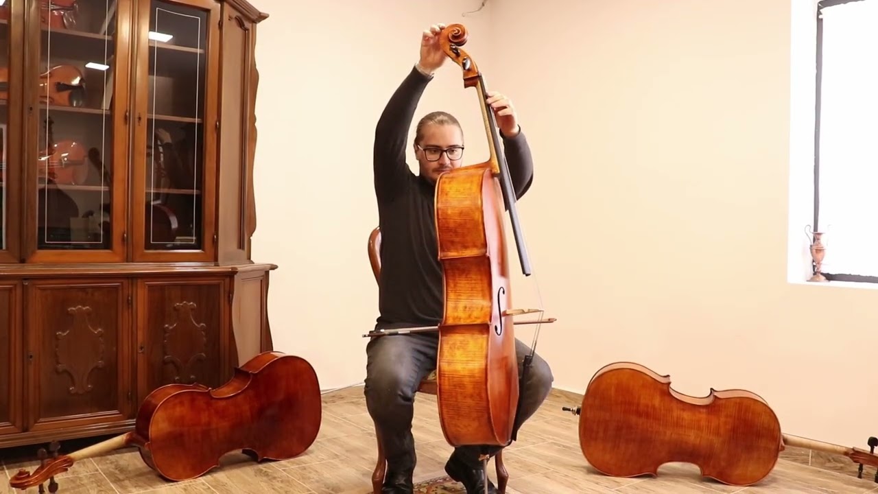 Antique Style Stradivari Cello 4/4 Handmade in Romania # 102