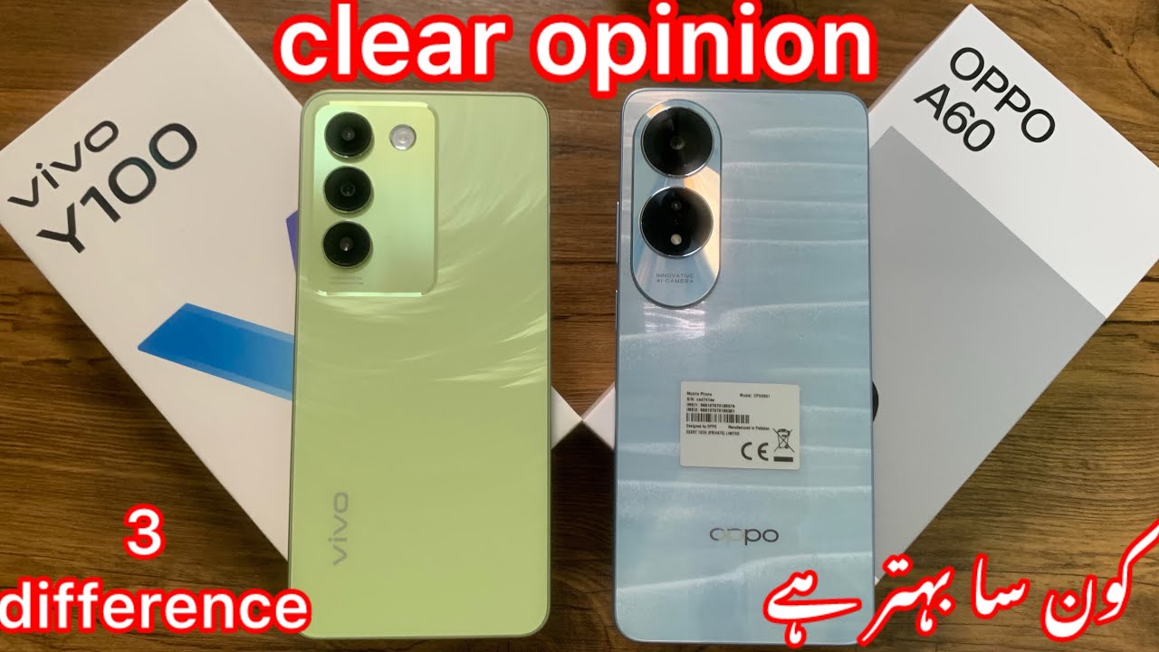 vivo y100 vs oppo A60 | clear decision | 3 Main difference |