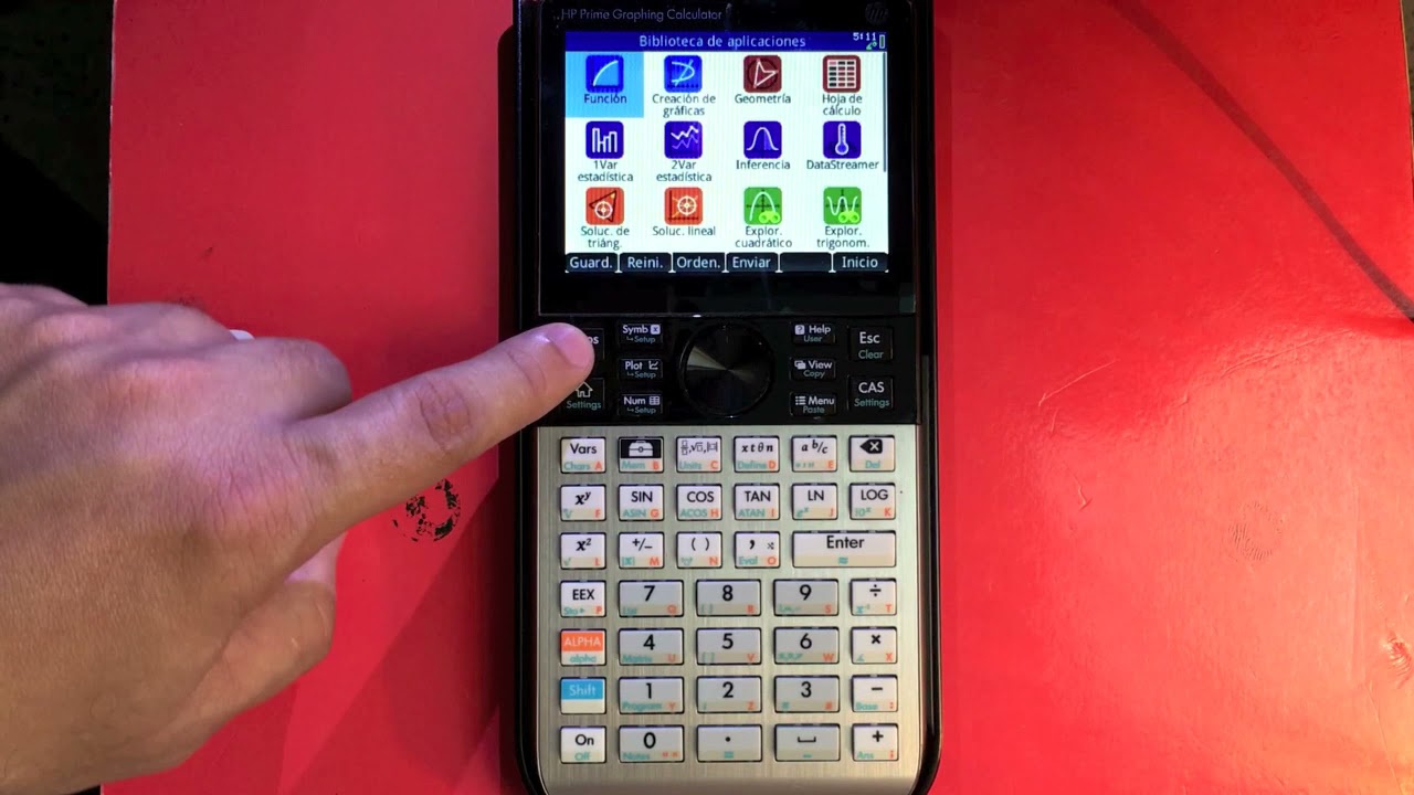 HP PRIME como resolver ecuacion de segundo grado y graficarla