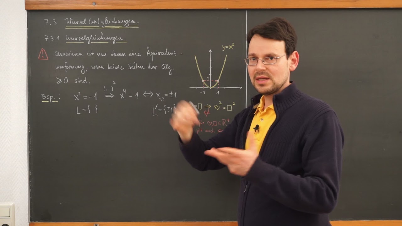 MathePlus / Video 7.9: Wurzelgleichungen (1) - 
