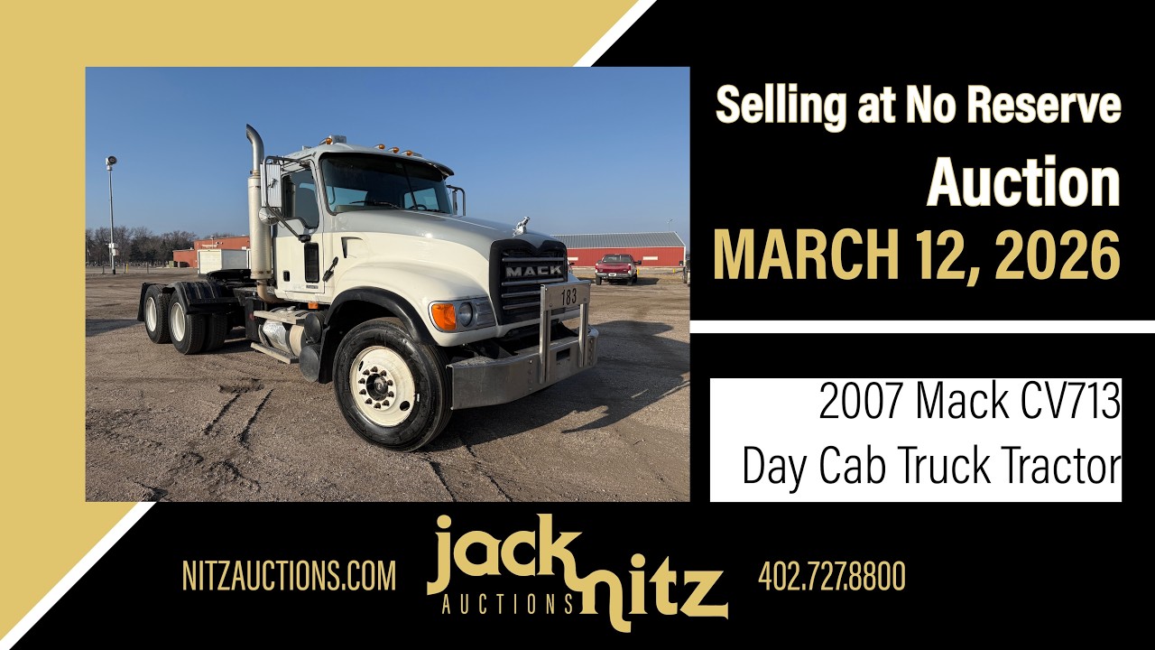 2007 Mack CV713 Granite Tandem Axle Day Cab Truck Tractor Selling at Auction