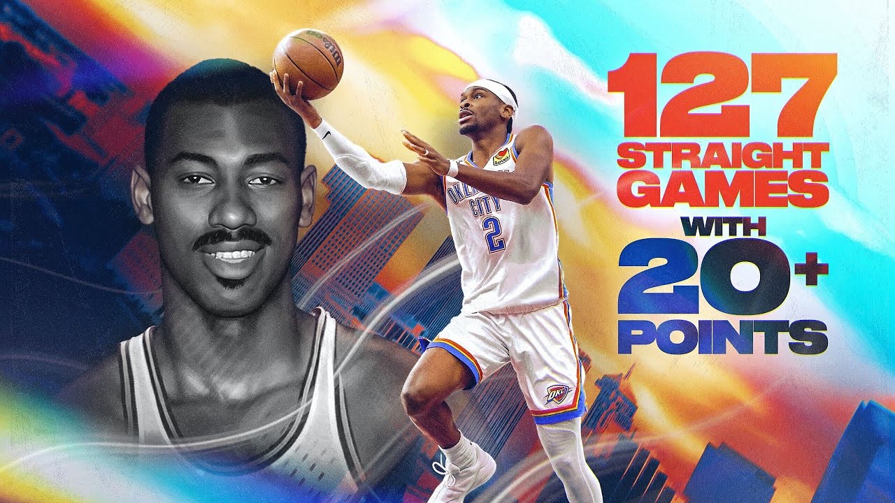 The Best Of Shai Gilgeous-Alexander's HISTORIC 127-Game 20+ Point Streak 🙌