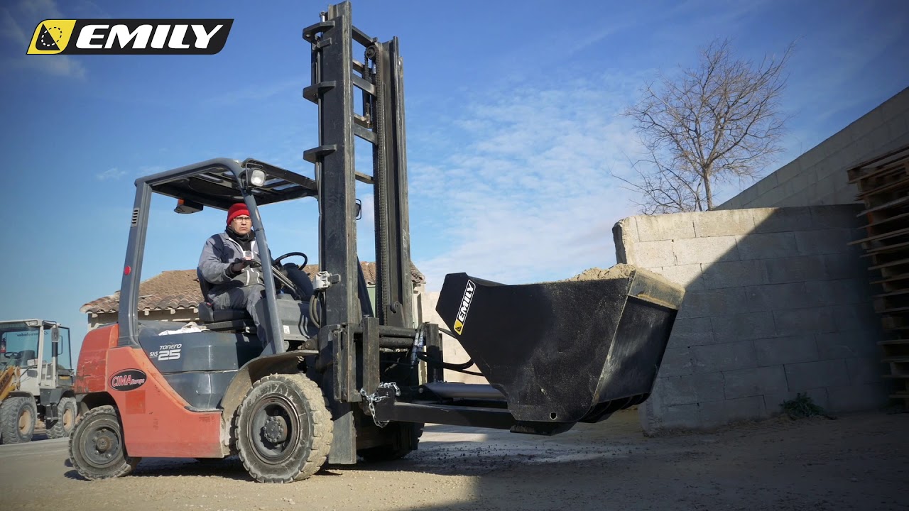 Godet hydraulique pour chariot Eco-benne EMILY