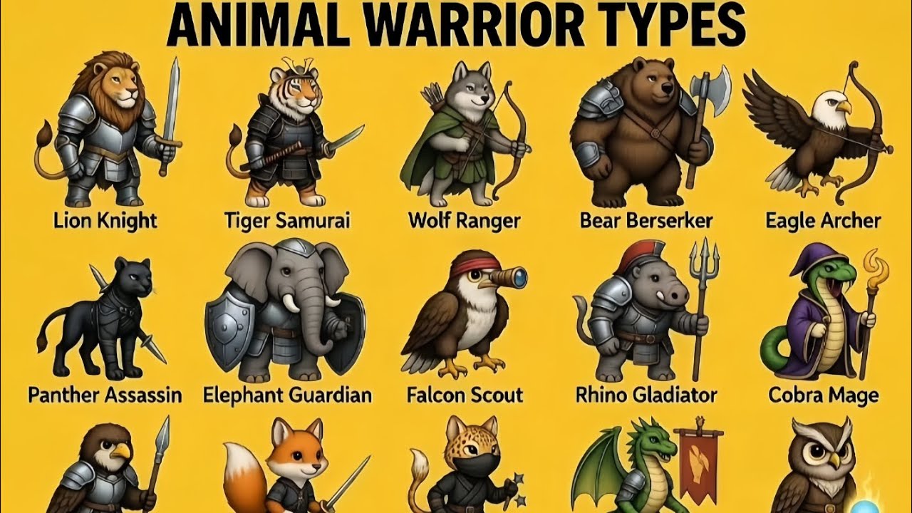 Animal Warriors Brave Wild Creatures Fighting for Survival in the Jungle