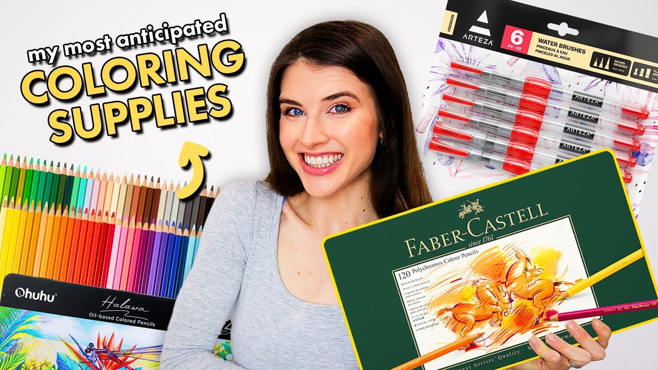 My MOST ANTICIPATED COLORING SUPPLIES! ✨ Coloring Haul + Shop With Me