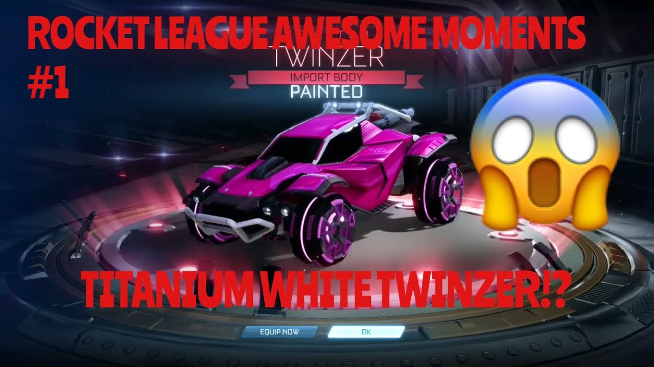 TITANIUM WHITE TWINZER PULL!? | Rocket League Awesome Moments #1