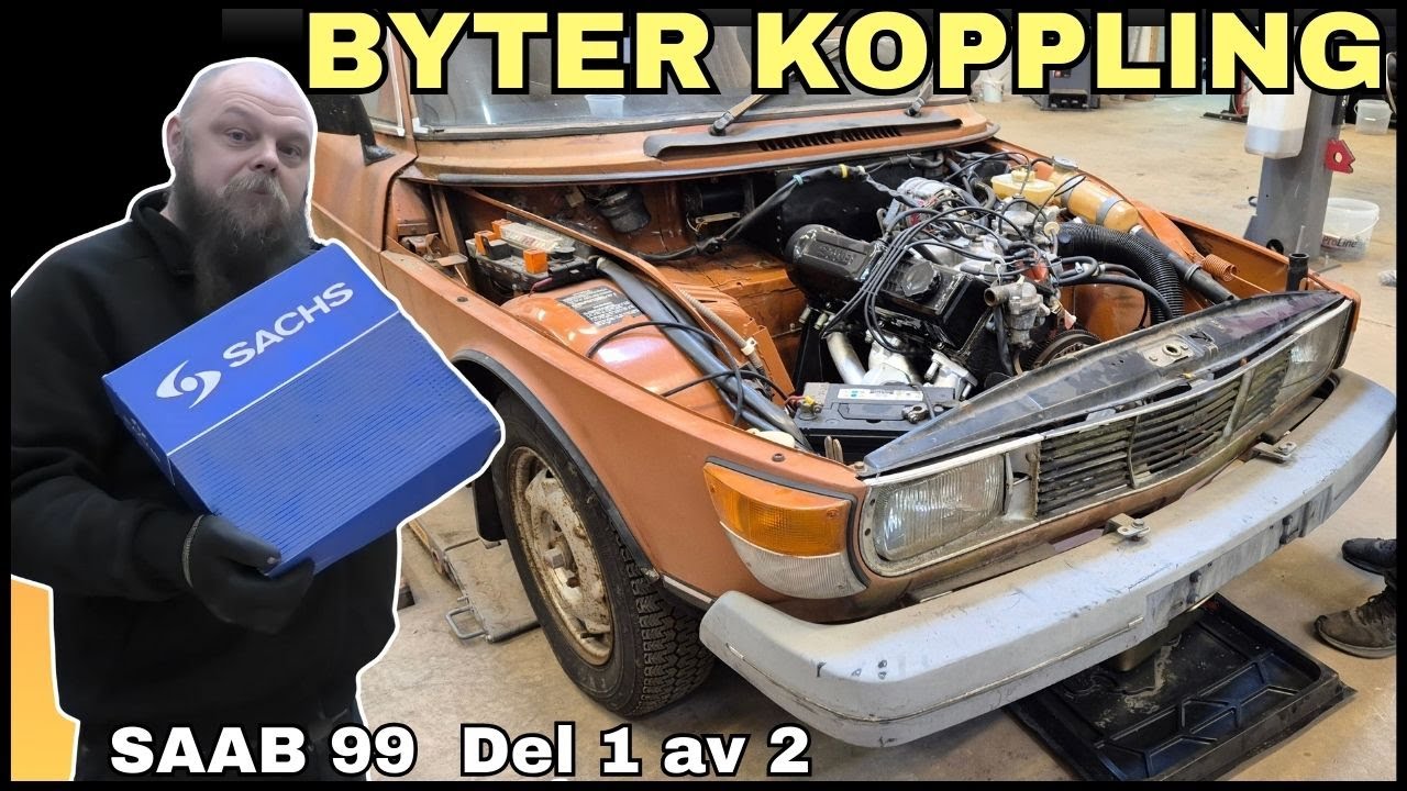 Kopplingsbyte Saab 99 - 