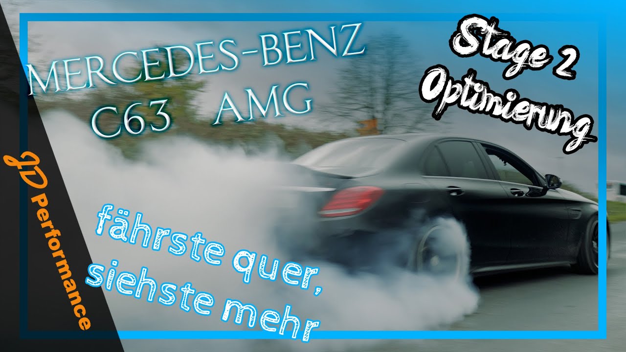 Mercedes Benz C63 W205 476PS AMG Stage 2 | Tuning | 0-100 100-200 | Pop and Bang / Schubabschaltung