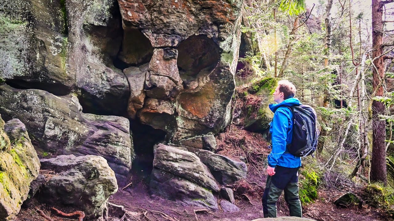 Skalna Czaszka przez Narożnik i Kopę Śmierci - Góry Stołowe. Silent Hiking.