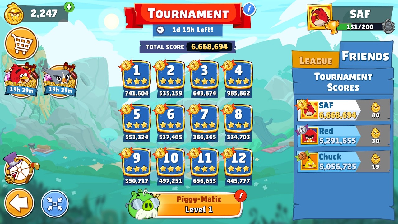 Angry Birds Friends. Турнир (30.05.2026). Все уровни 3 звезды. Проход от Сергея Фетисова.