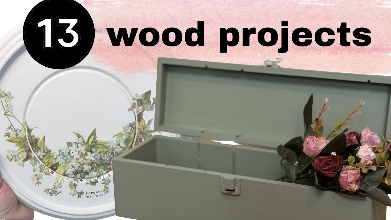 13 AMAZING trash to treasure wood projects upcycled and repurposed thrifted finds