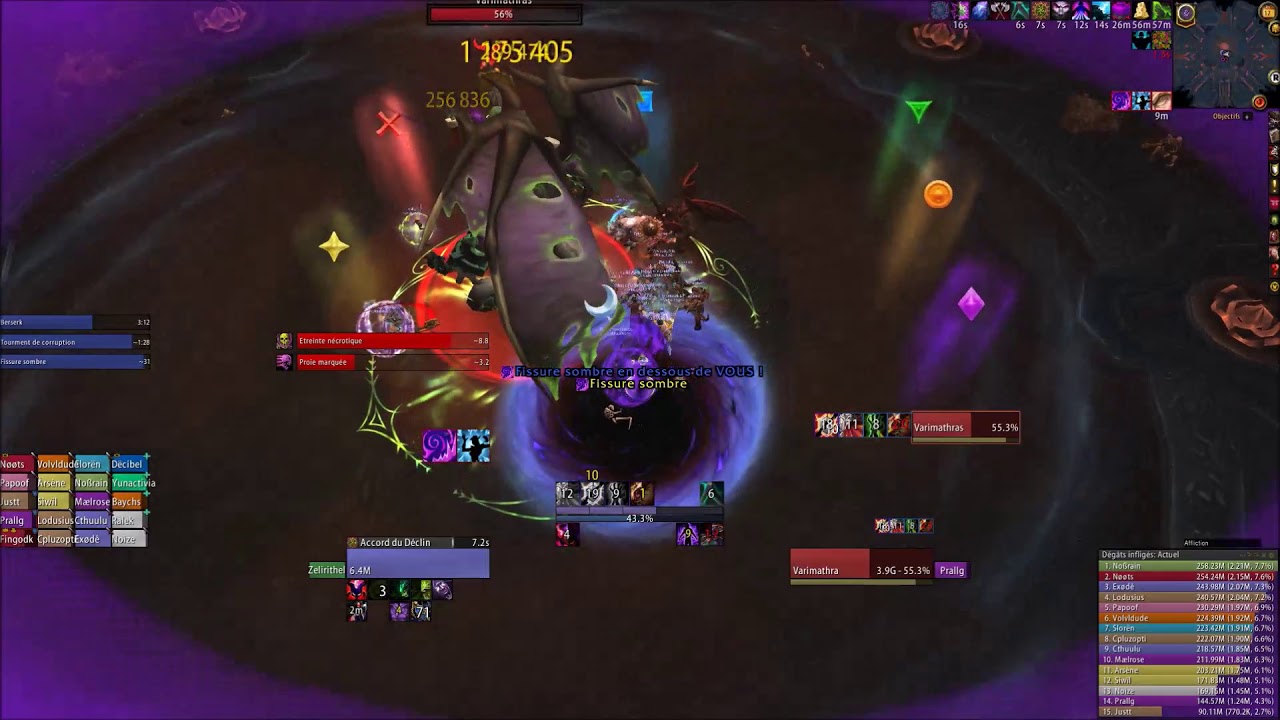 Unleashed vs Varimathras Mythic - Warlock POV