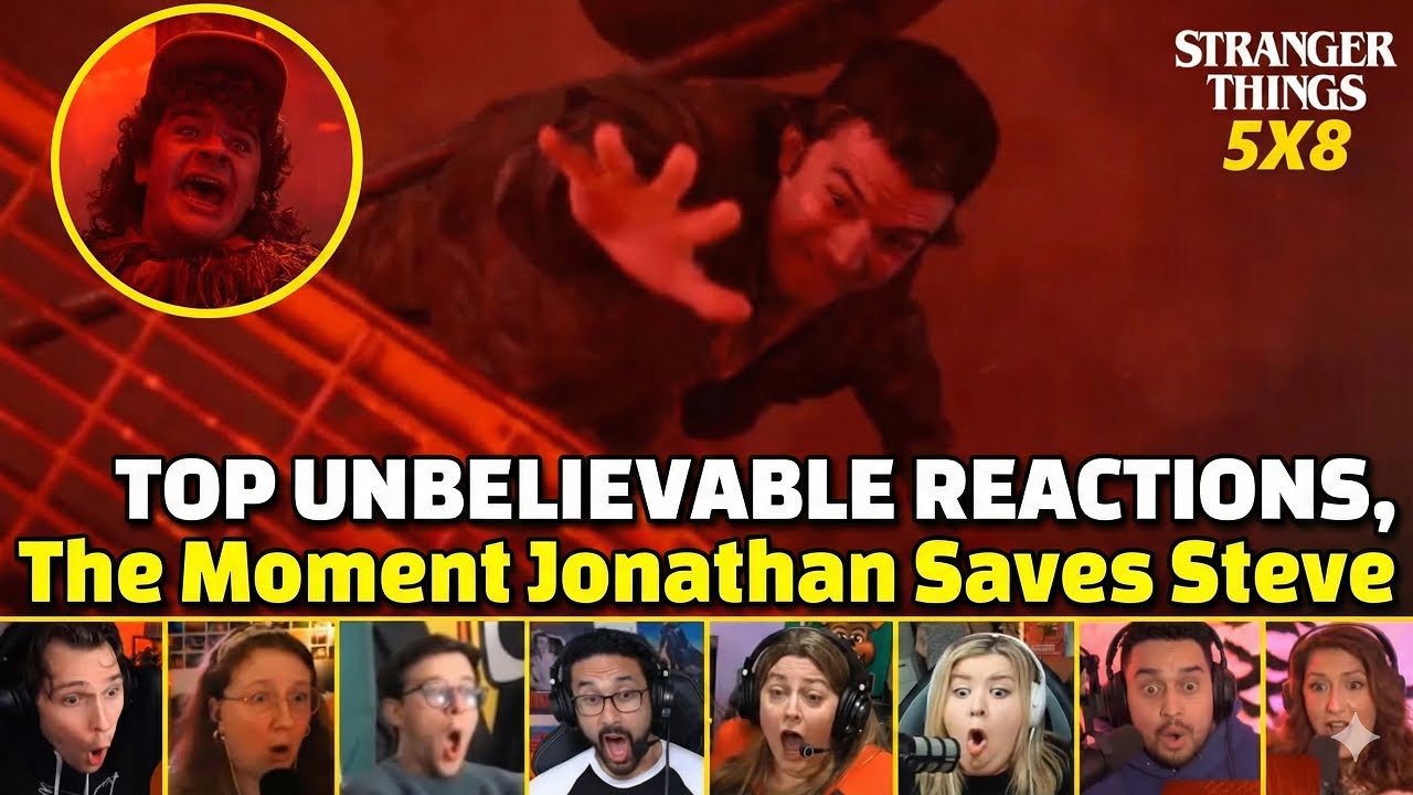 This Scene Broke Everyone 😭 | Jonathan Saves Steve — Stranger Things 5x8 Finale Reactions