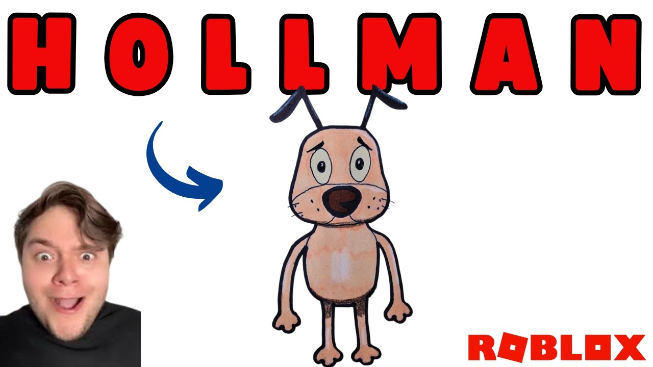 Como DIBUJAR a HOLLMAN de los BROS (Youtuber Roblox)