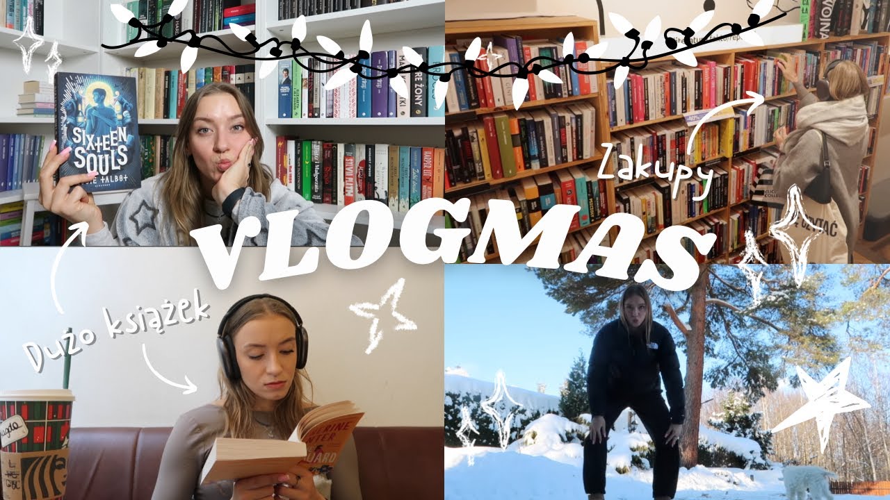VLOGMAS 1 ❄️☃️(jarmark świąteczny, małe zakupy i dużo śniegu) 📚