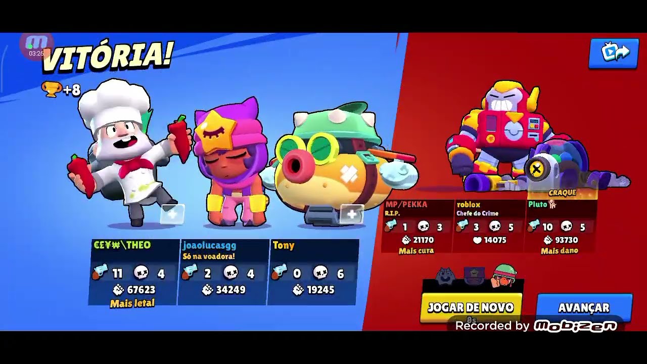 Jogando braw stars joguei muito com a nani em