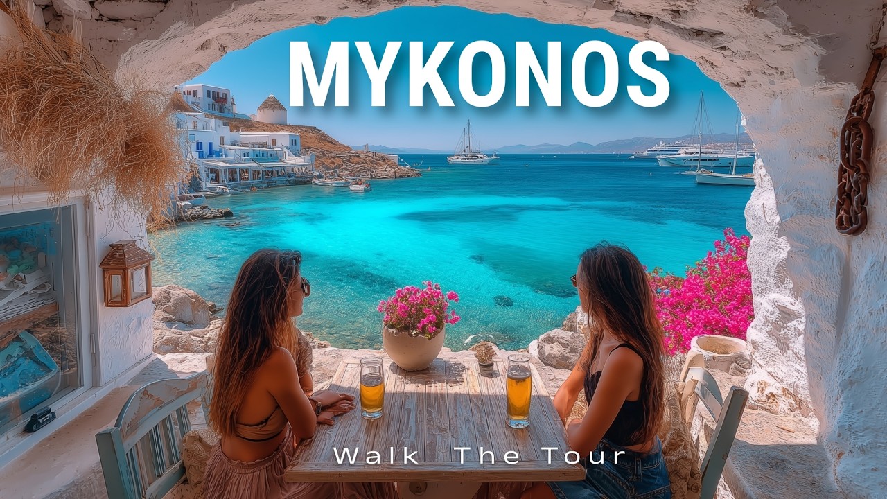 MYKONOS Walking Tour 🇬🇷 │ The Most Iconic Island Walk in All of Greece! 4K