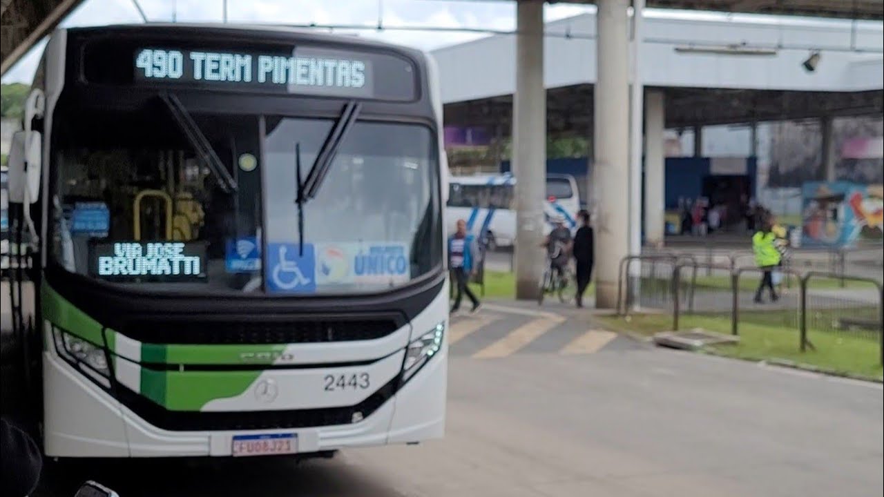 Nova linha 490 - Terminal São João / Terminal Pimentas (Via Lavras, Santa Paula e Ponte Alta)