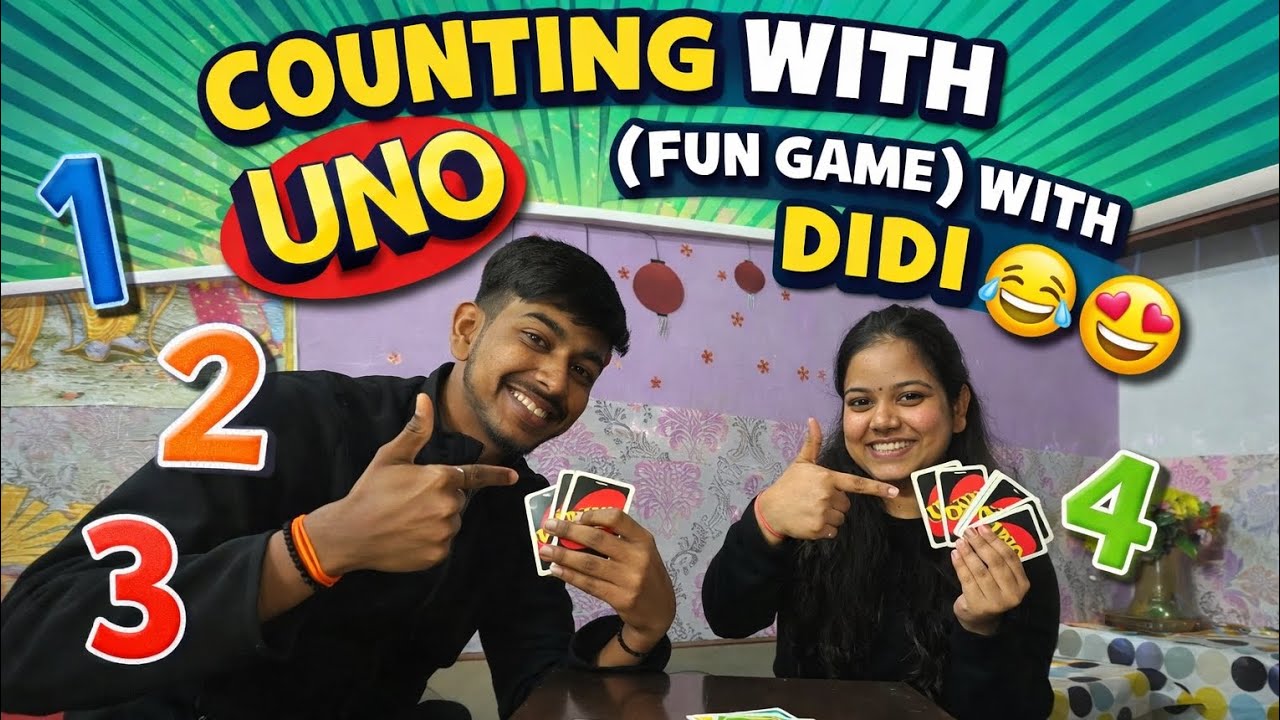 Counting Uno with ♠️didi 🤩😂( full fun & masti game) ⚡