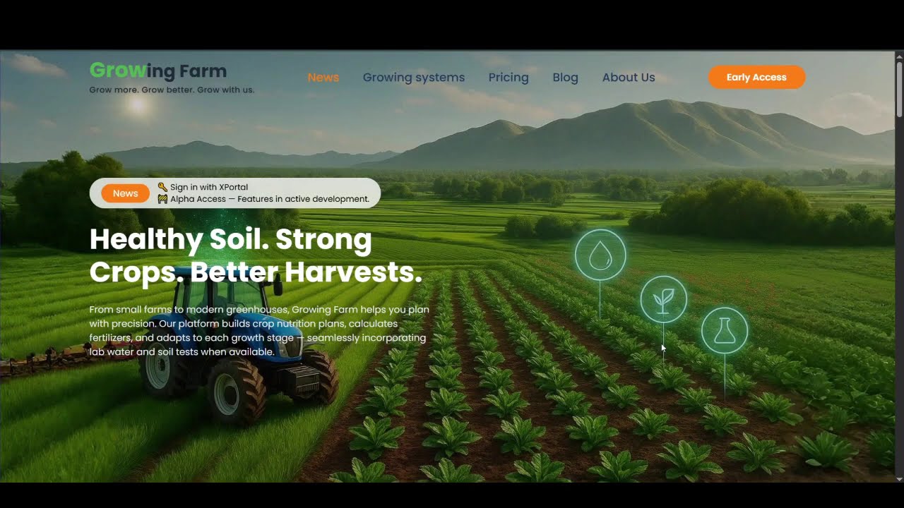 Growing Farm &ndash; Sign in with XPortal & MultiversX