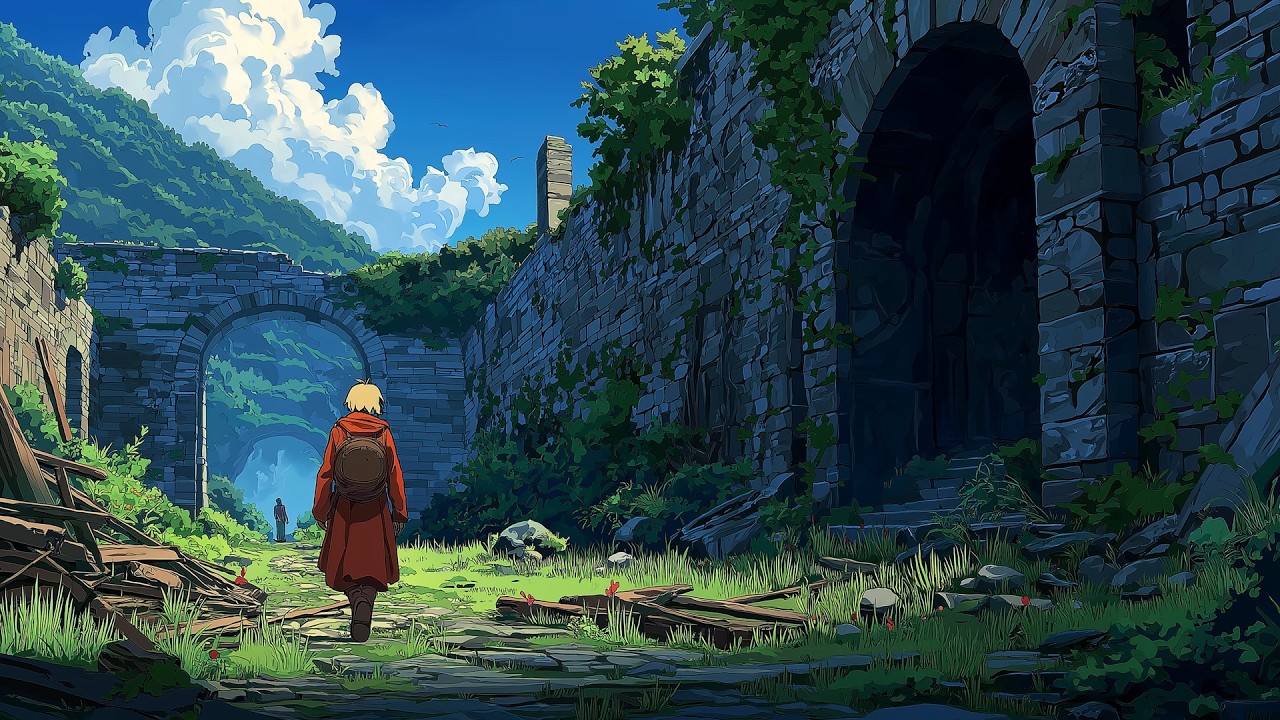 Stone Archway Vista – Cinematic Medieval Fantasy Music for Calm Focus 🌙✨