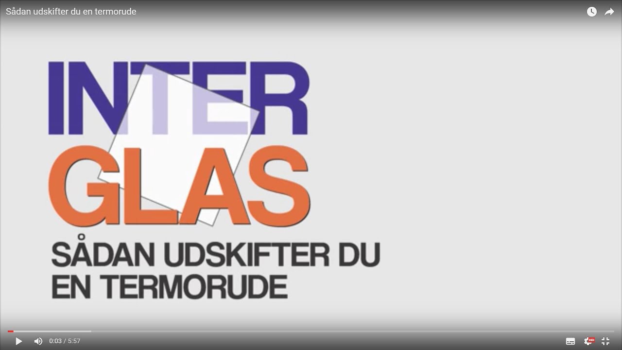 Sådan udskifter du en termorude