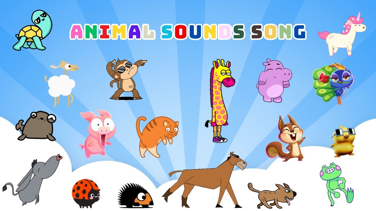 Animal Sounds Song N1604 | Kids TV Education | Nursery Rhymes