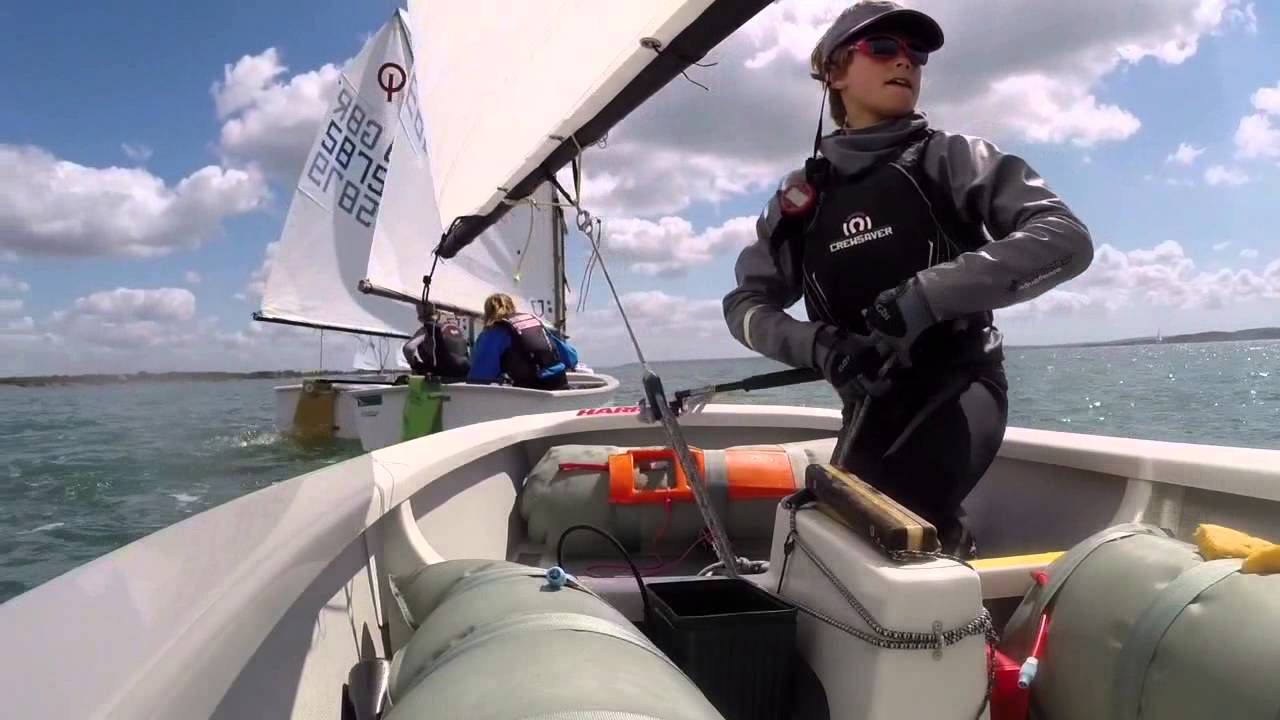Light Wind Optimist Sailing GBR 6320 HD GoPro HERO 3+