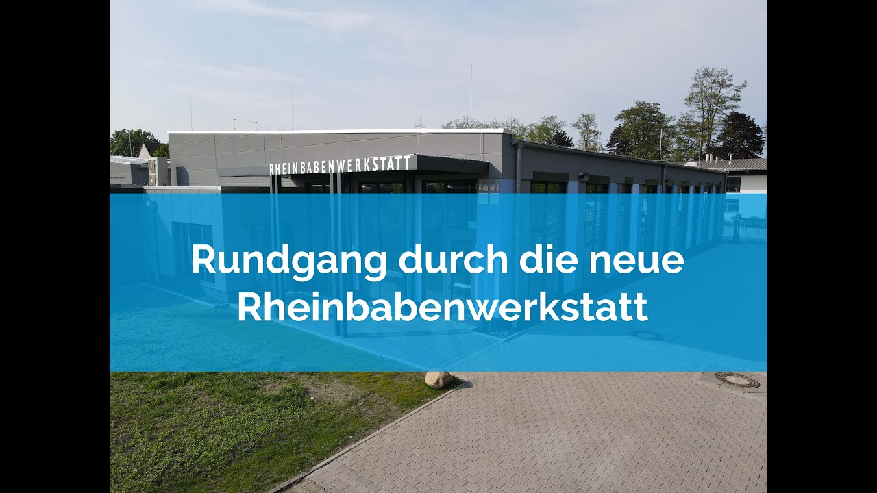 Rundgang durch die neue noch leere Rheinbabenwerkstatt