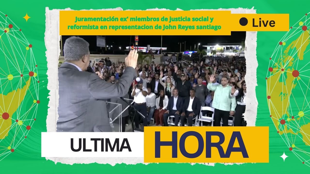 Juramentación ex' miembros de justicia social y reformista en representacion de John Reyes santiago
