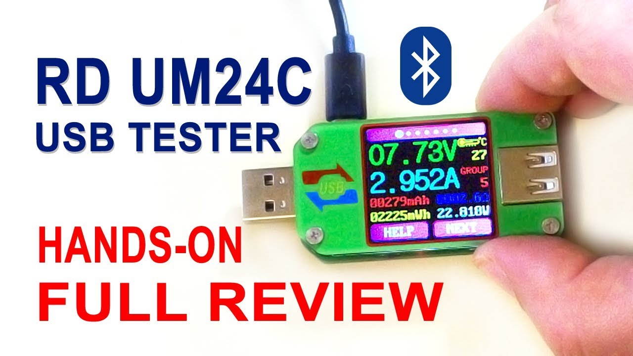 RD UM24C Bluetooth USB tester and USB load review