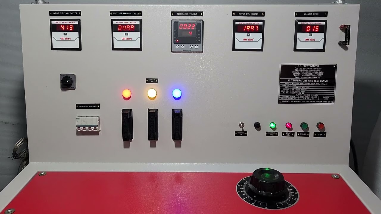 2000 Amps AC Temperature Rise Test Bench || English ||