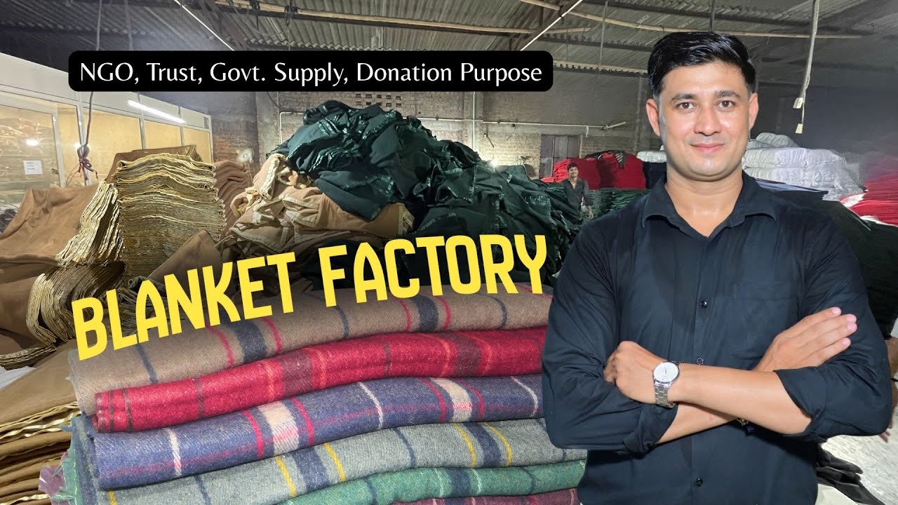 Donation Blankets Manufacturing in Panipat | Wholesale Kambal Factory #blanket #factoryproducts