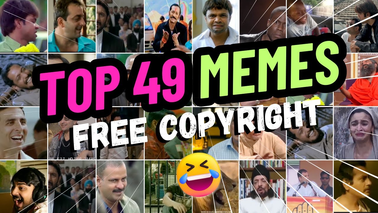 Top 49+ Popular Hindi Memes Compilation | FREE DOWNLOAD | NO COPYRIGHT