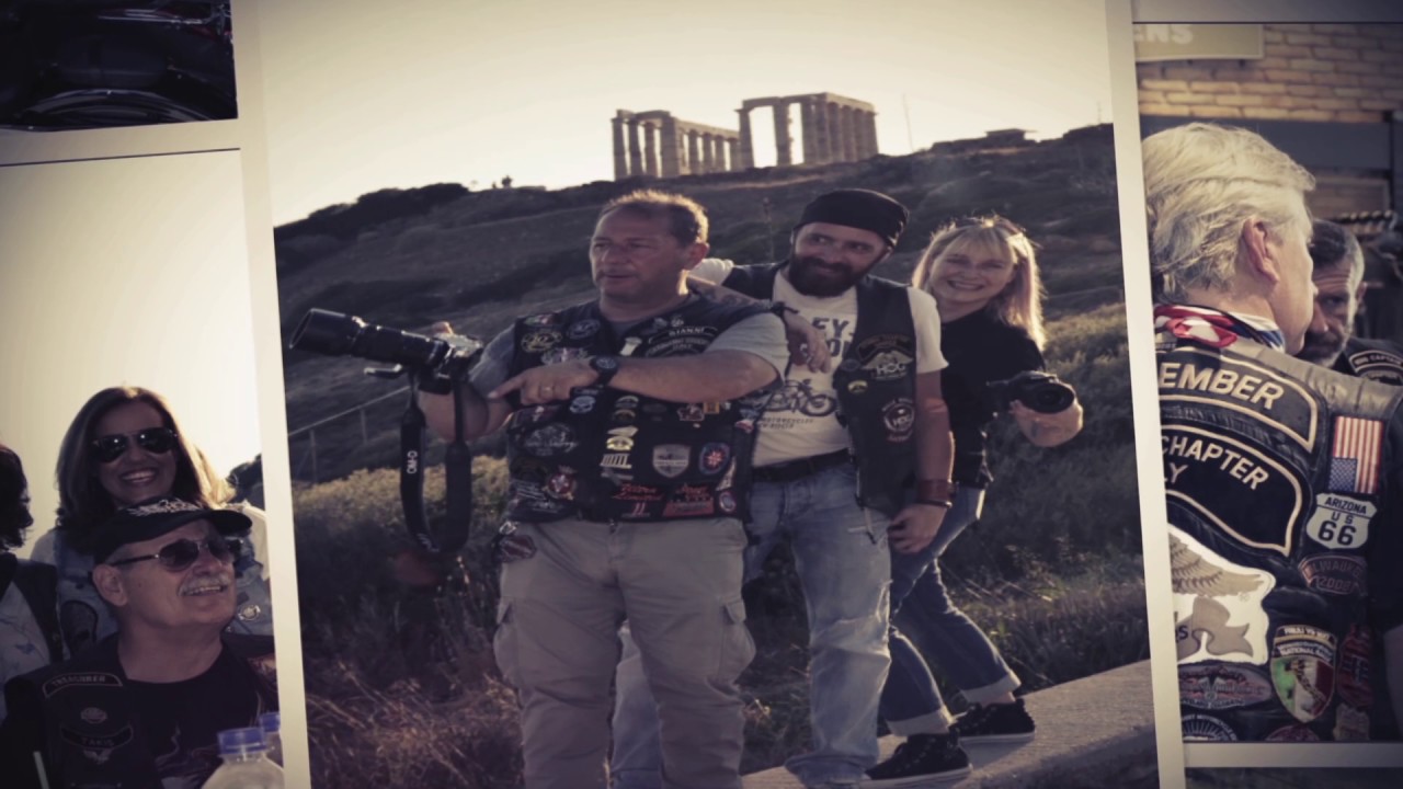 HOG ATHENA CHAPTER (photo album version Sounio with Legnano Chapter Italy)