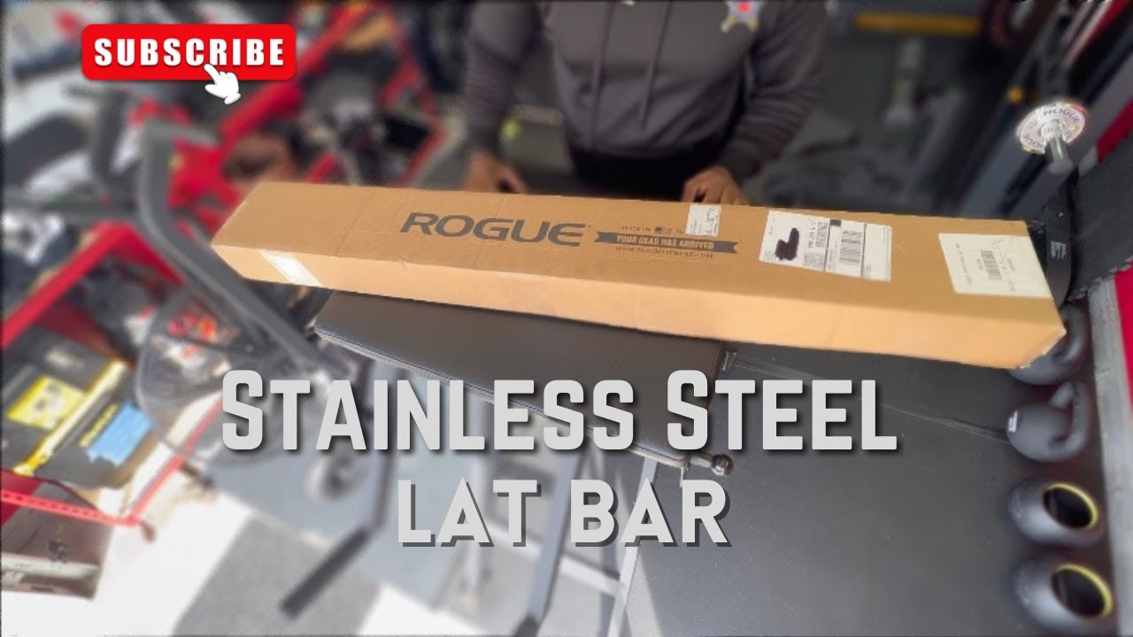 The Most Expensive?…Unboxing the Stainless Steel Rogue Lat Bar